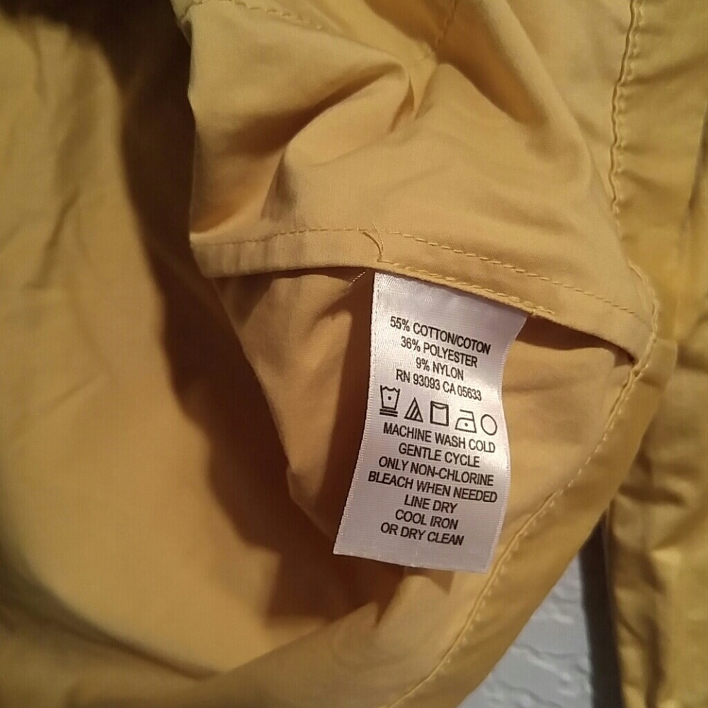 Nic+Zoe Lemon Yellow Safari Style Satin Jacket - Picture 7 of 7